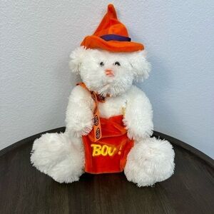 Animal Adventure Bear Halloween Treat Bag Pointy Hat Ribbon Plush Animal Toy